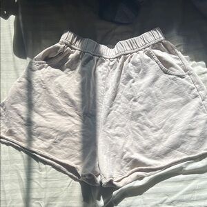 Women's Cream Shorts